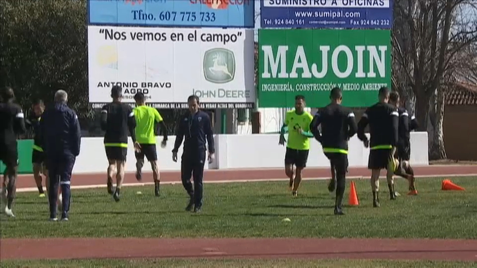 Entrenamiento del Villanovense esta temporada