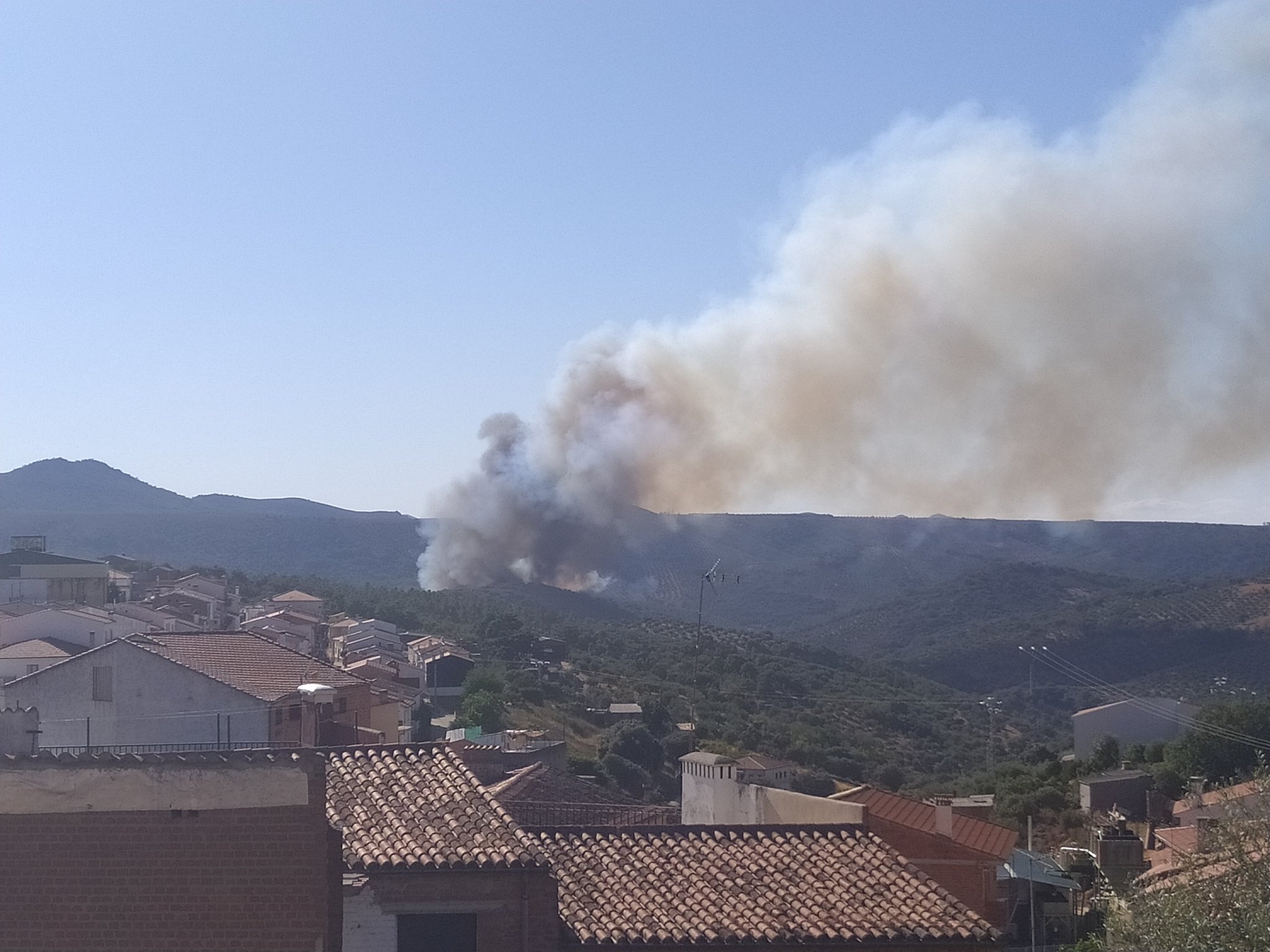 Incendio Forestal en Castañar de Ibor