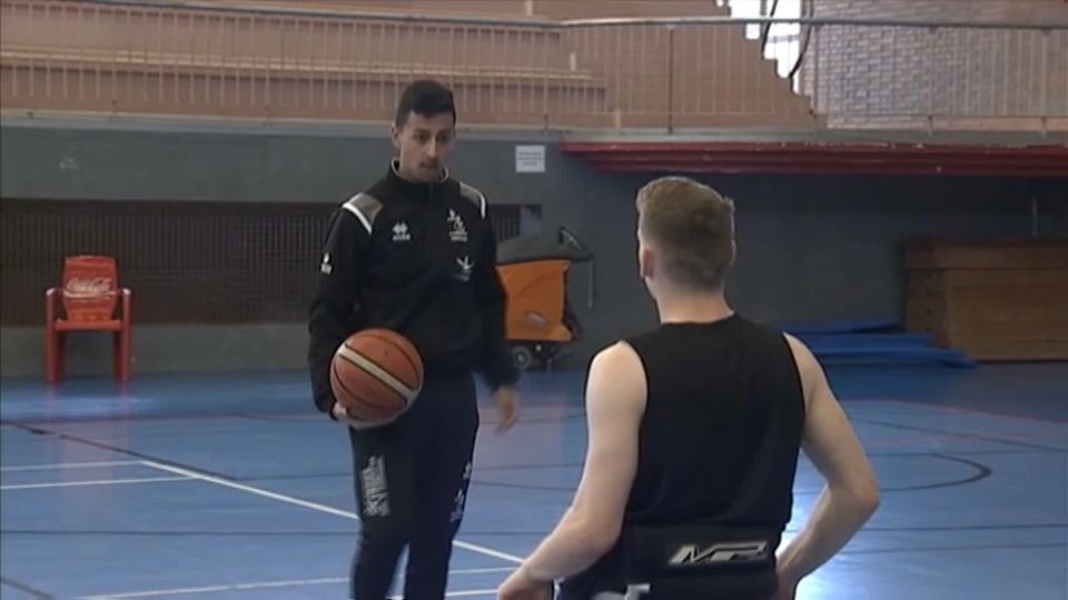 Jorge Borba en un entrenamiento con el Mideba esta temporada