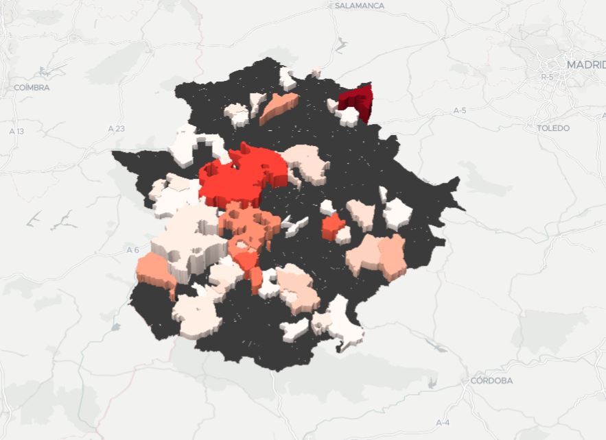 Datos de los contagios diarios municipio a municipio