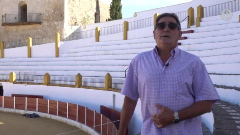 José Luis García, carpintero de la plaza de toros de Barcarrota