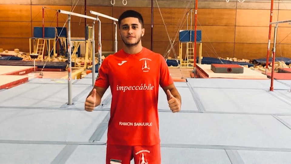 Sergio Moreno, extremeño de 17 años en el CAR de Madrid y gran promesa de la gimnasia nacional