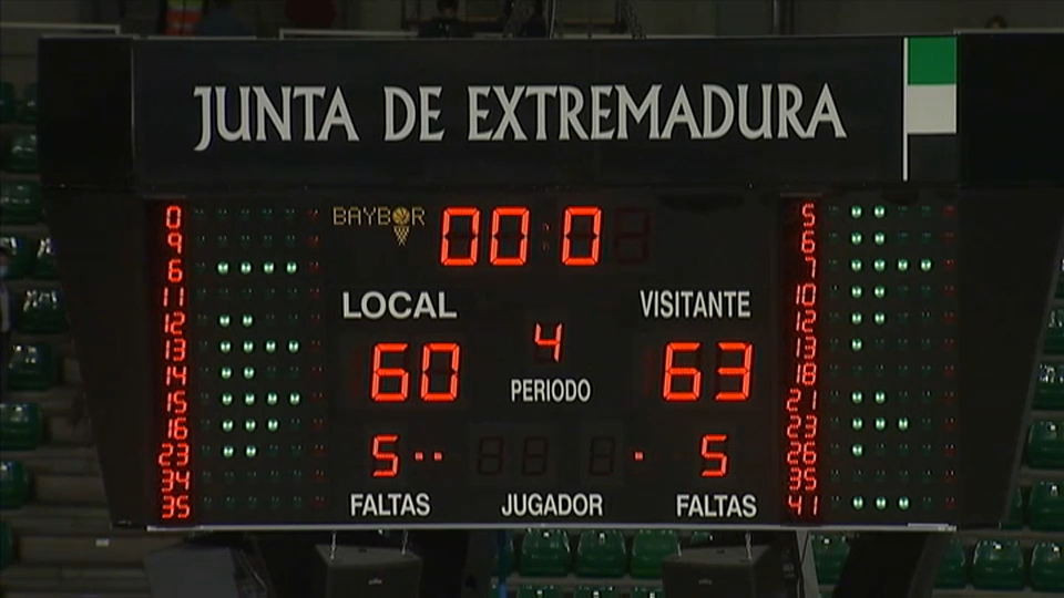 Cáceres perdió ante Canoe en su vuelta al Multiusos siete meses después