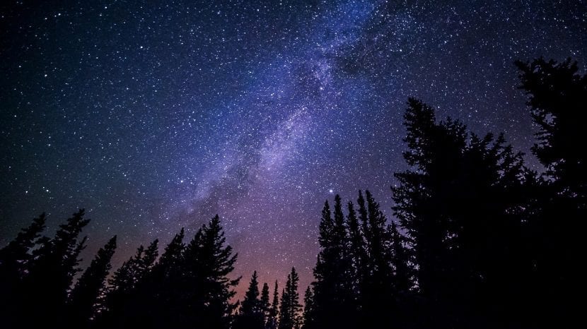 cielo nocturno, estrellas