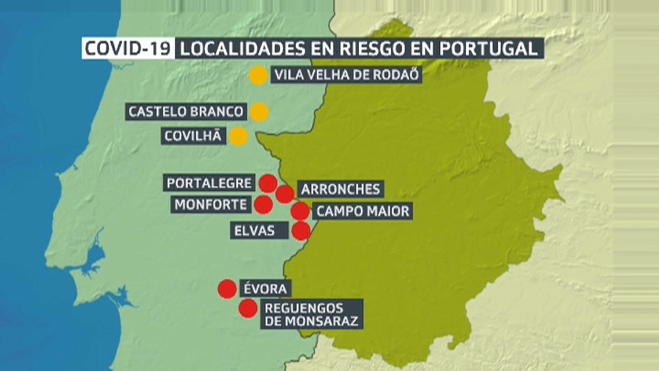 Toque de queda en pueblos de Portugal