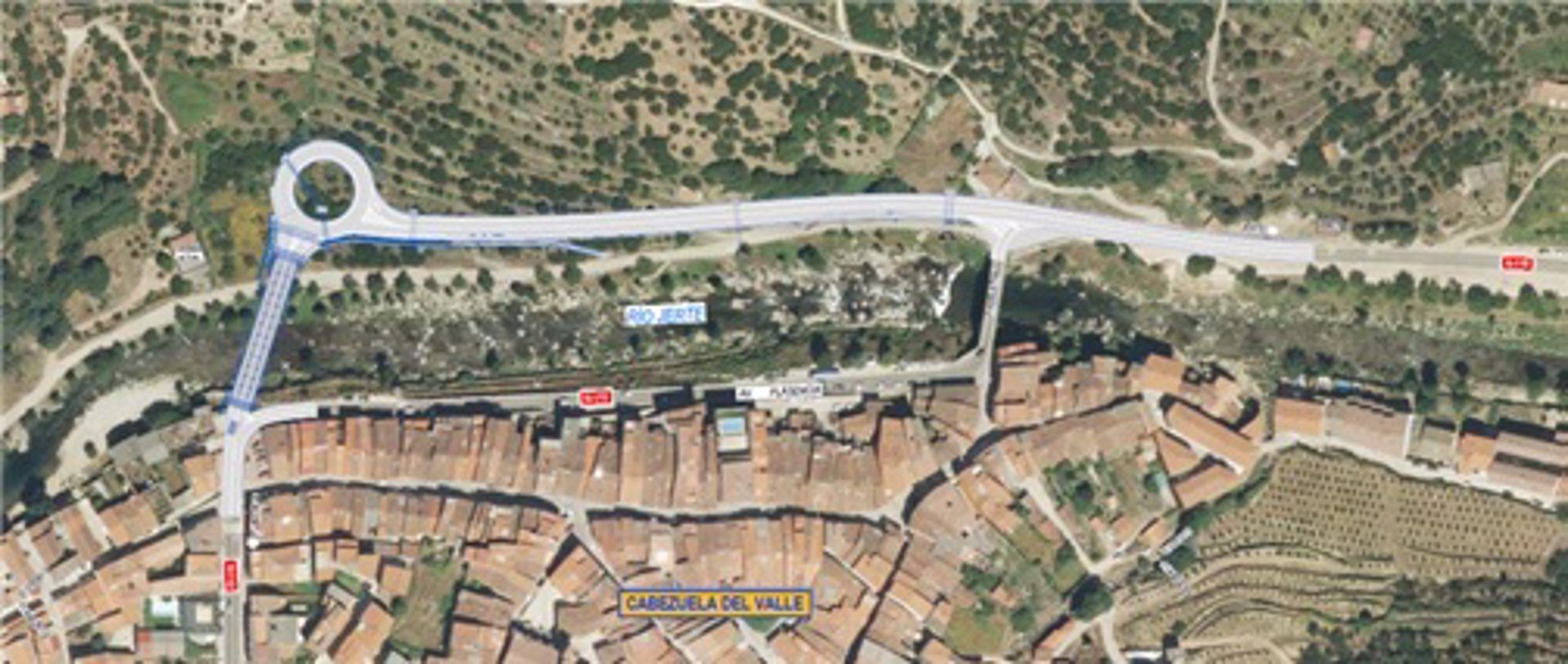 Proyecto de puente sobre el río Jerte en Cabezuela