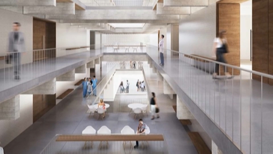 Recreación de la nueva Facultad de Medicina de Badajoz