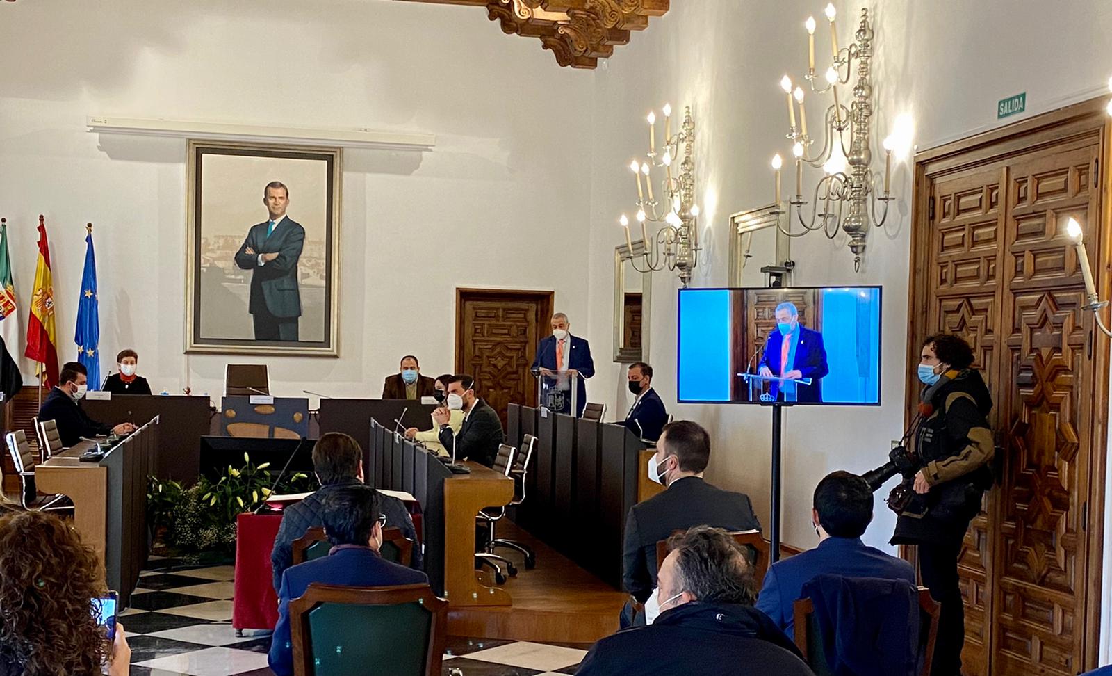 Toma de posesión del nuevo presidente de la Diputación de Cáceres