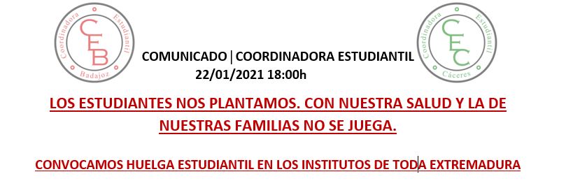 Comunicado de la Coordinadora Estudiantil