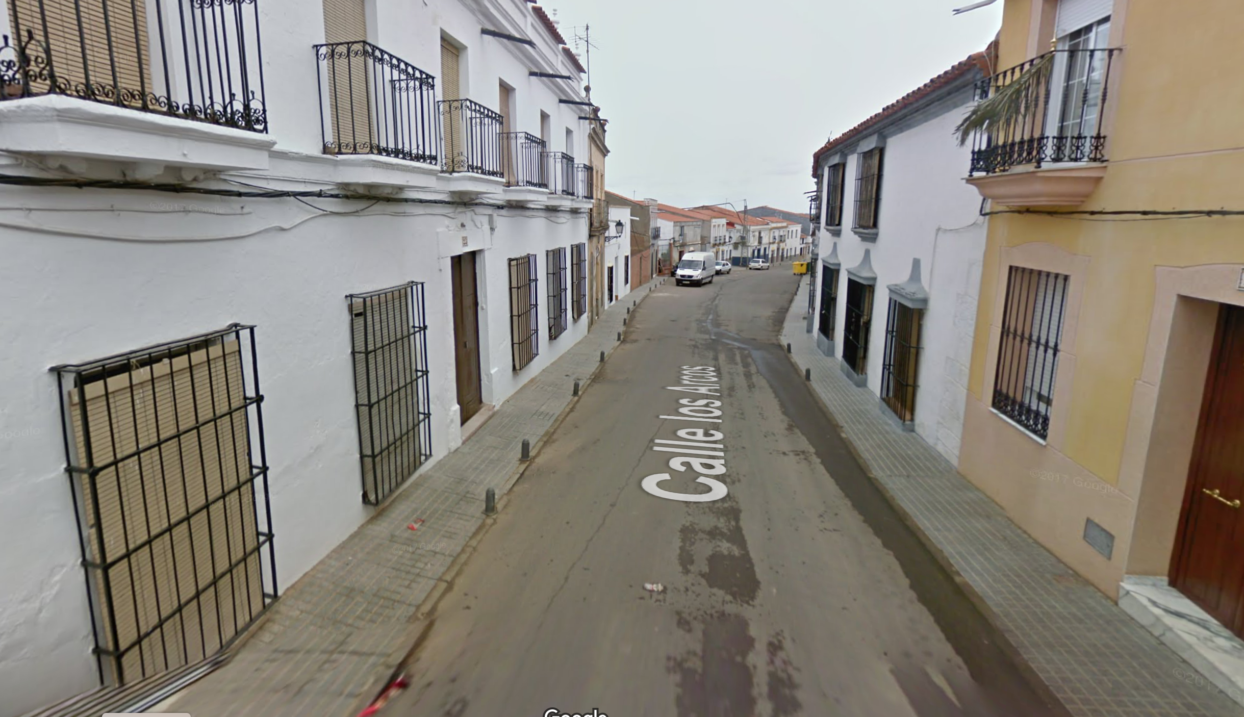 Calle Los Arcos de Oliva de Mérida