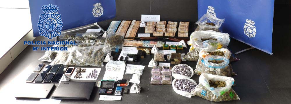 Parte de la droga intervenida en la operación Tatoo