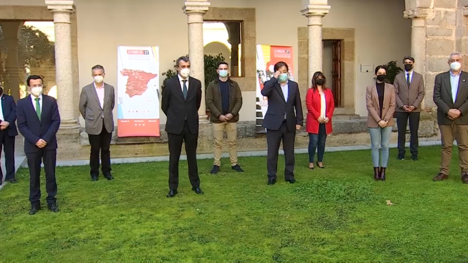 Acto oficial de presentación de las tres etapas que tendrá Extremadura en La Vuelta 2021