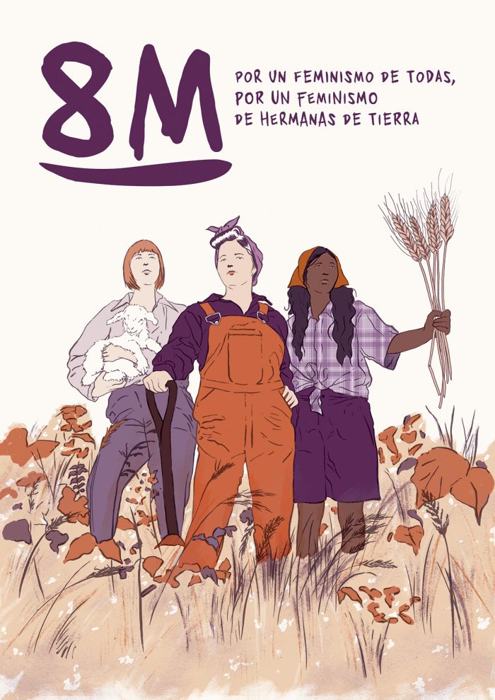 imagen oficial cartel manifiesto mujer rural 8m