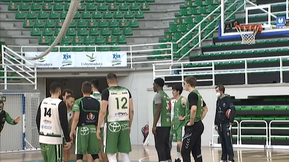 Entrenamiento del Cáceres Patrimonio esta temporada
