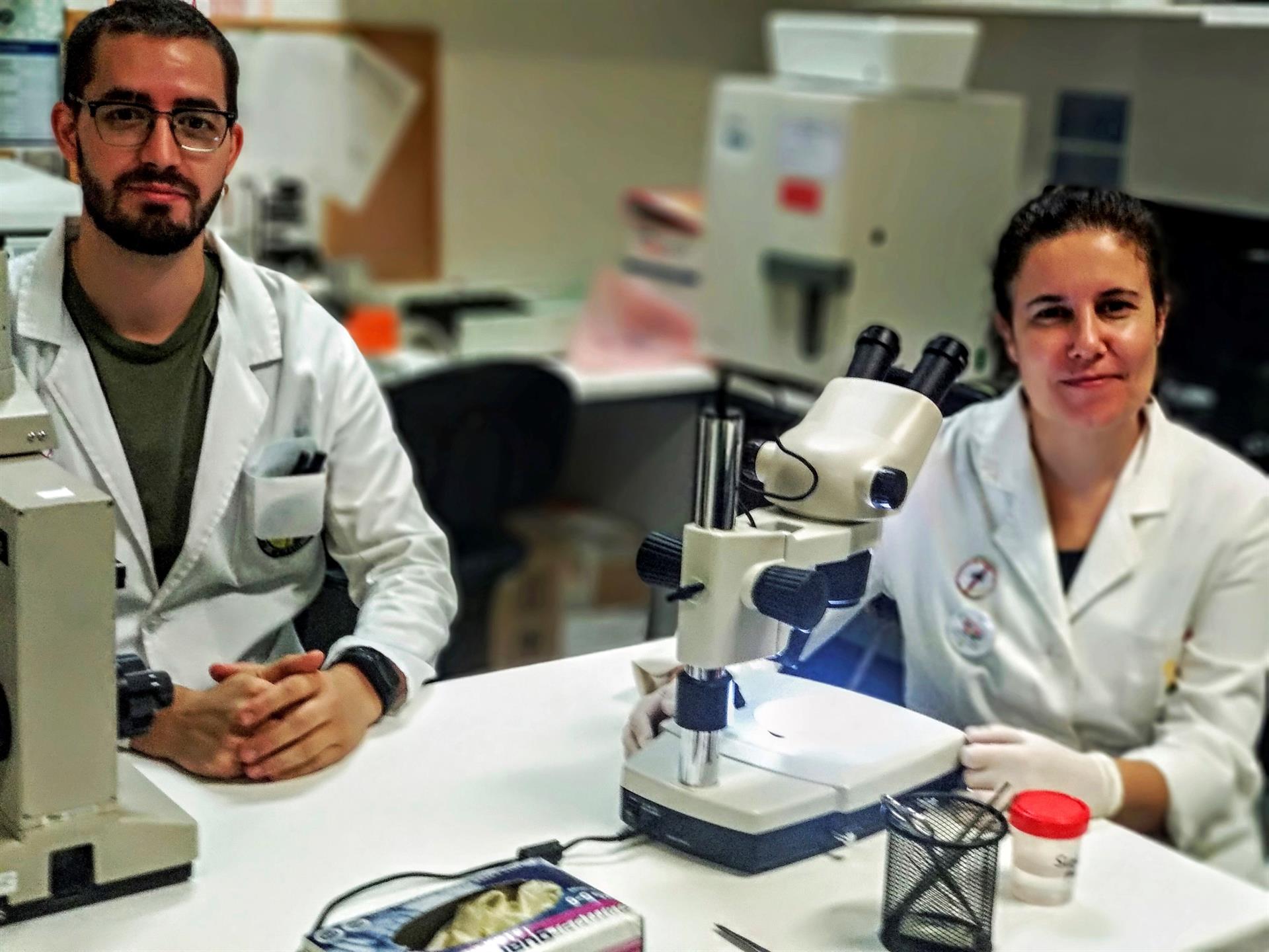 Daniel Bravo y Eva Frontera, investigadores de la UEX