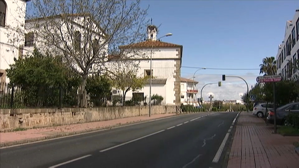 puesto fronterizo de la guardia civil en Valencia de Alcántara