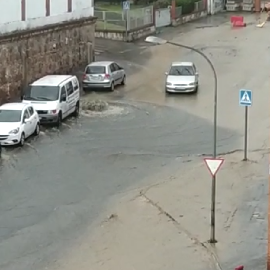 Balsa de agua en Plasencia