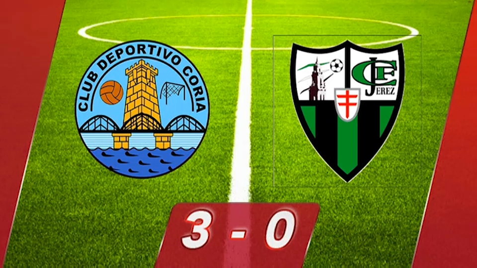 El Coria se impone al Jerez por 3-0 y mete presión a Cacereño y Montijo antes de su duelo del domingo