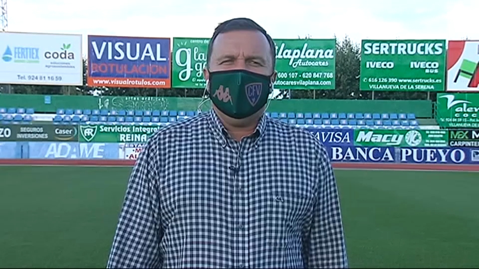 El presidente del CF Villanovense, José María Tapia, ha pasado este domingo por Extremadura Deportes de Canal Extremadura