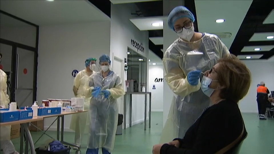 Extremeña participando en un cribado masivo.