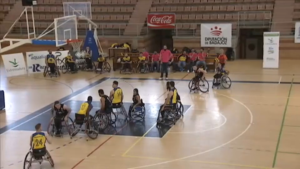 El Mideba Extremadura durante un partido esta temporada