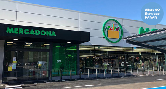 Fachada de una de las nuevas tiendas eficientes que impulsa Mercadona