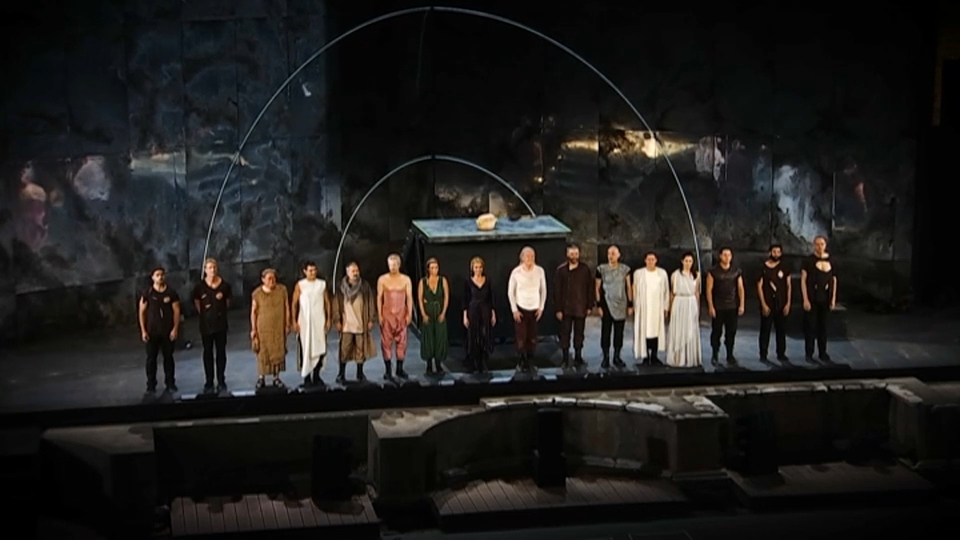 El reparto de 'Antonio y Cleopatra' en el Teatro Romano de Mérida