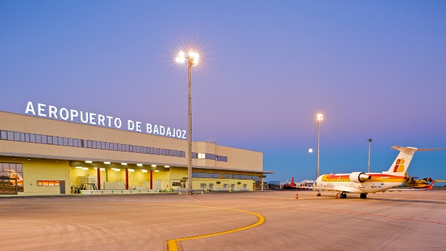 Plataforma de aeronaves del aeropuerto de Badajoz