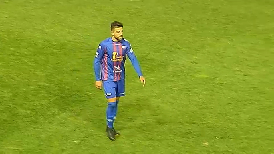 Gio Zarfino durante su etapa en el Extremadura