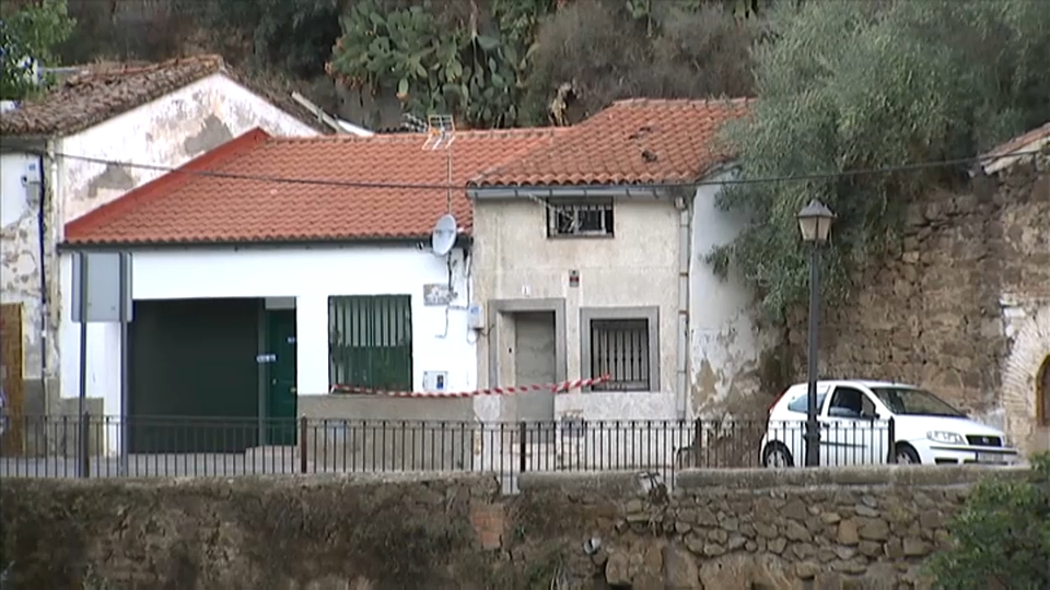 Casa afectada por lluvias en Plasencia