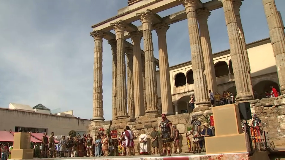Subasta de esclavos en el Templo de Diana en Emerita Augusta