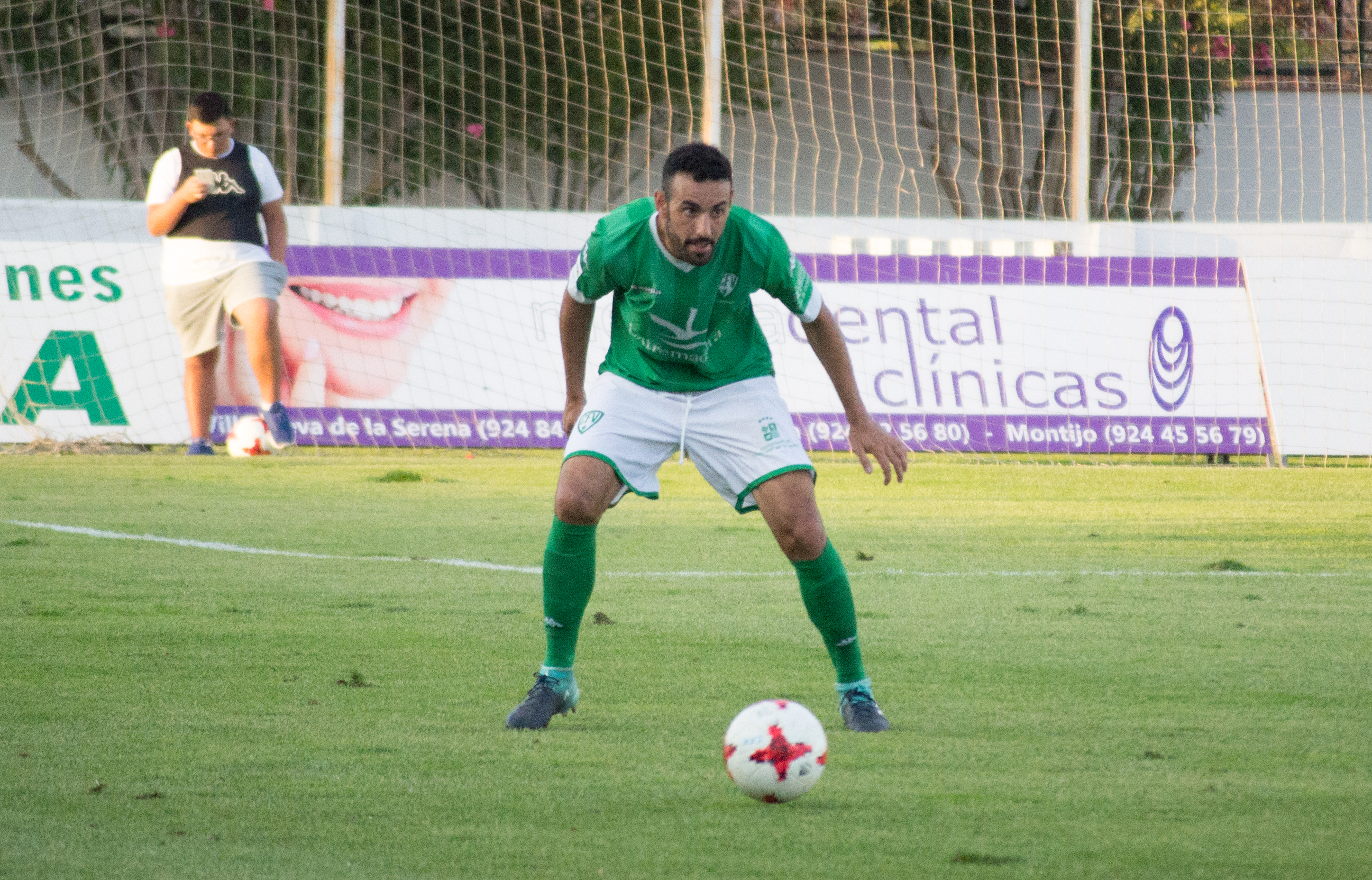 Javi Sánchez, central del Villanovense. 