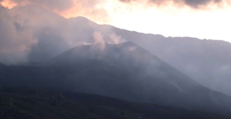 Volcán de La Palma en calma