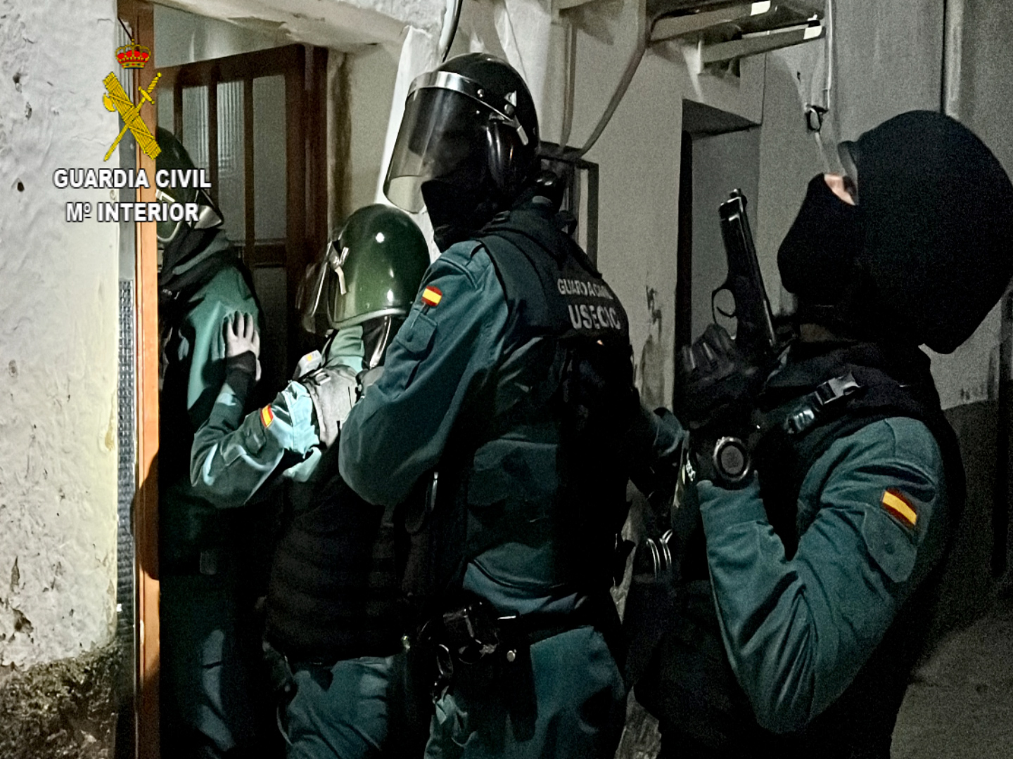 Imagen del operativo policial