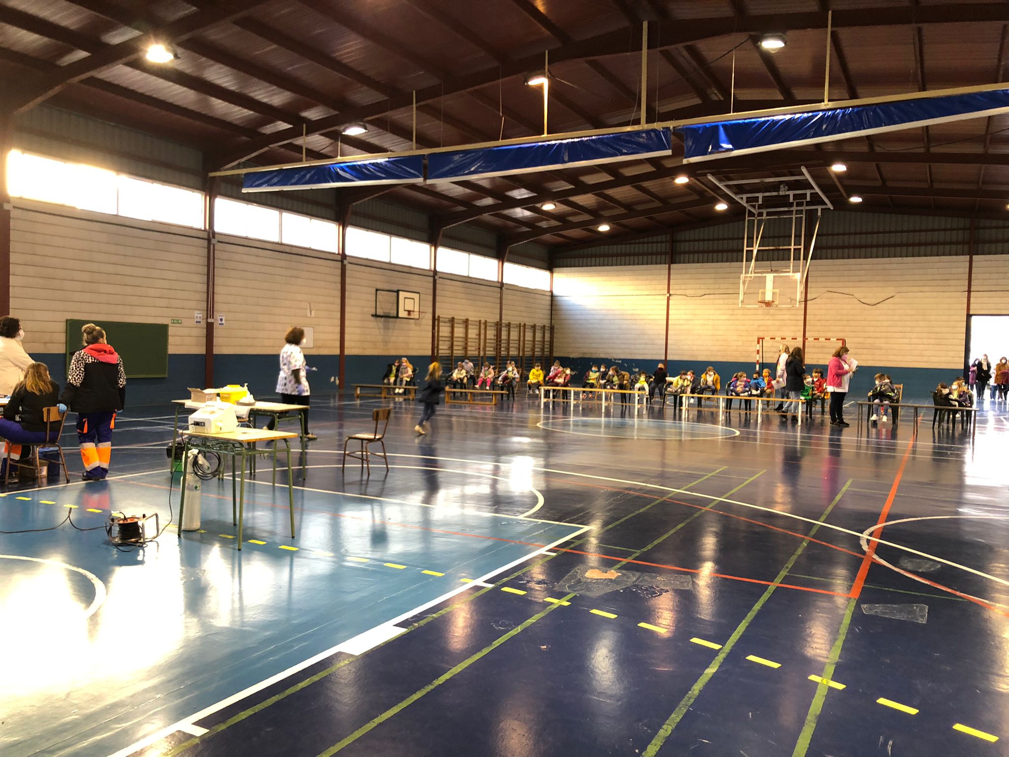 Vacunación en el Colegio San Calixto de Plasencia