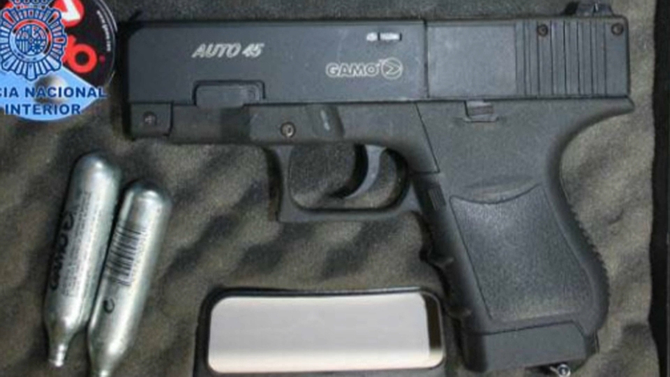 Pistola utilizada en un robo en Plasencia