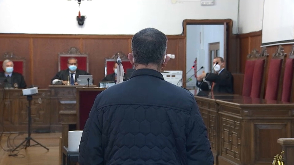El acusado en la Audiencia Provincial de Badajoz 