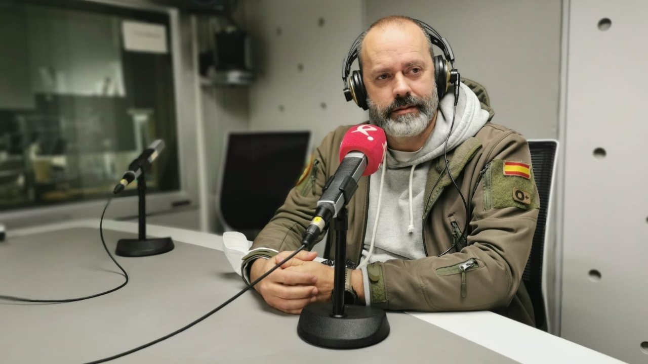 Javier Manzano, director de actividades de la Asociación de veteranos boinas verdes de Extremadura