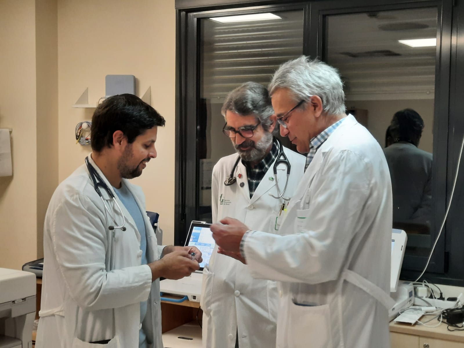 Parte del equipo del Servicio de Cardiología de Badajoz que ha realizado la operación pionera.