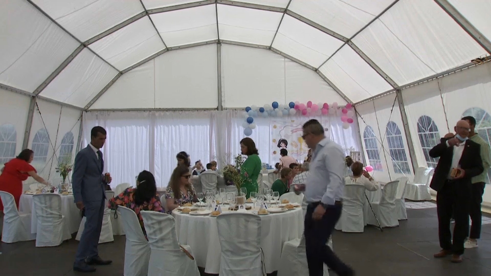 Celebración de primera comunión en Trujillanos (Badajoz)