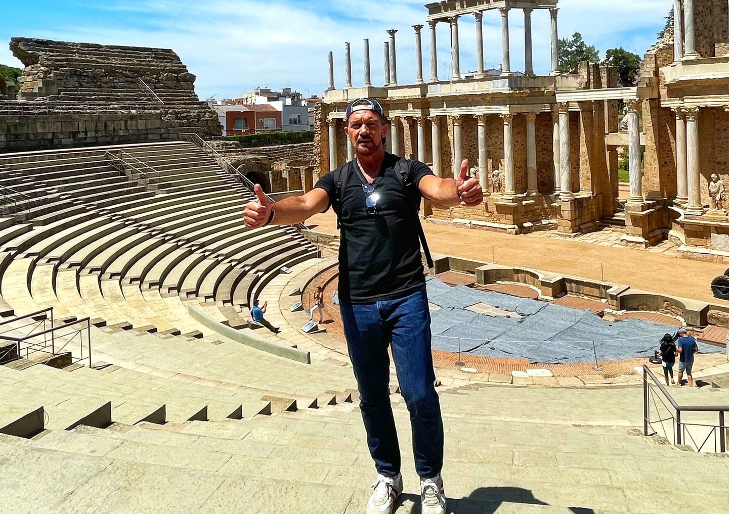 Antonio Banderas en el teatro Romano de Mérida