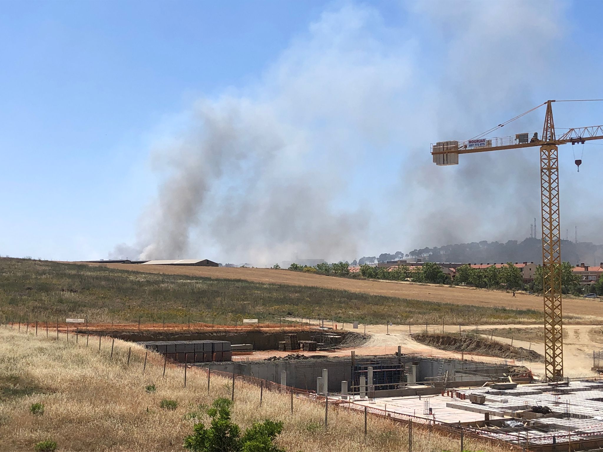 Imagen del incendio