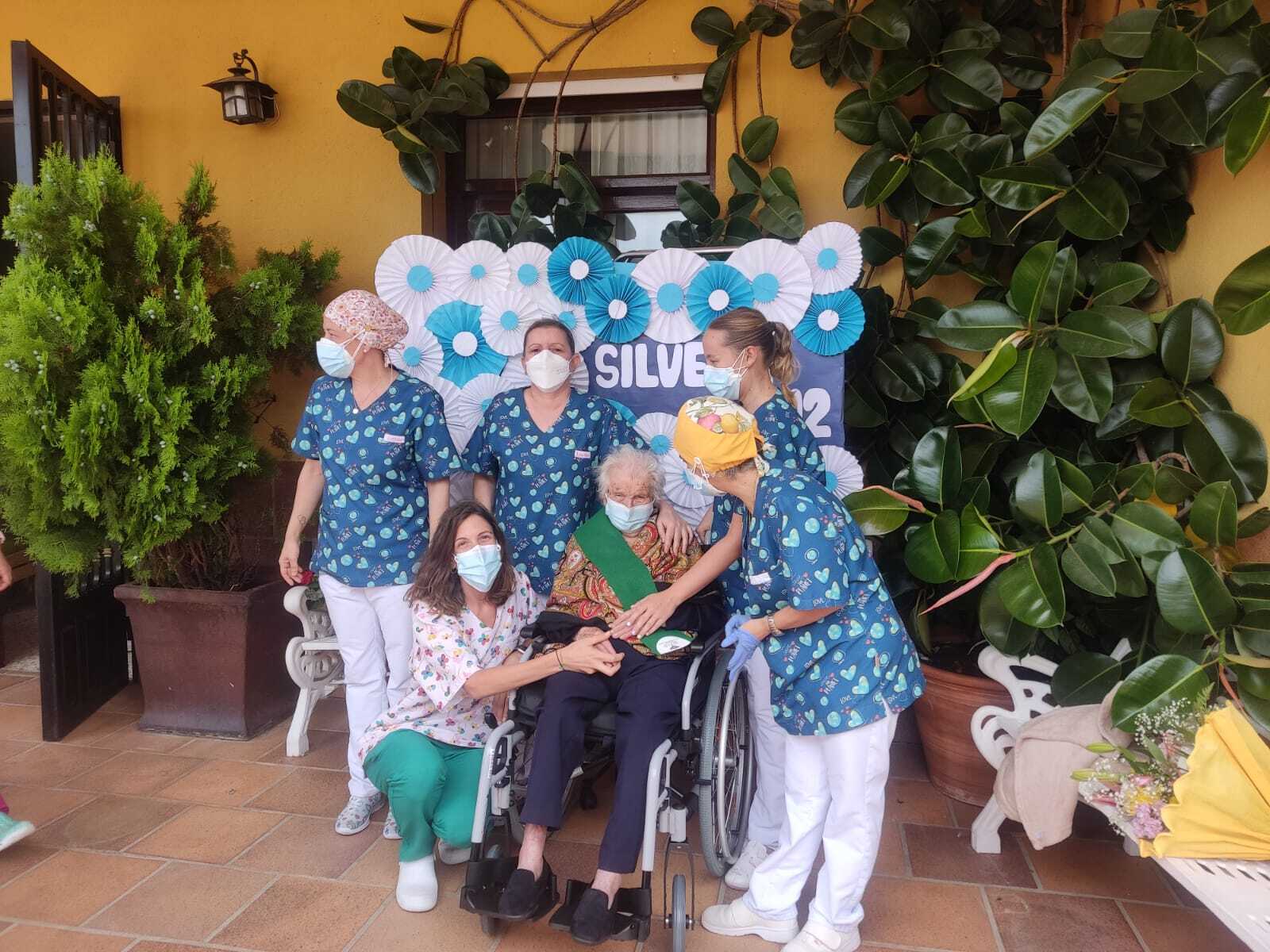Silveira Martín Díaz ha recibido un homenaje para celebrar su 112 cumpleaños 