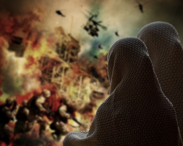 Mujer en la guerra de Siria