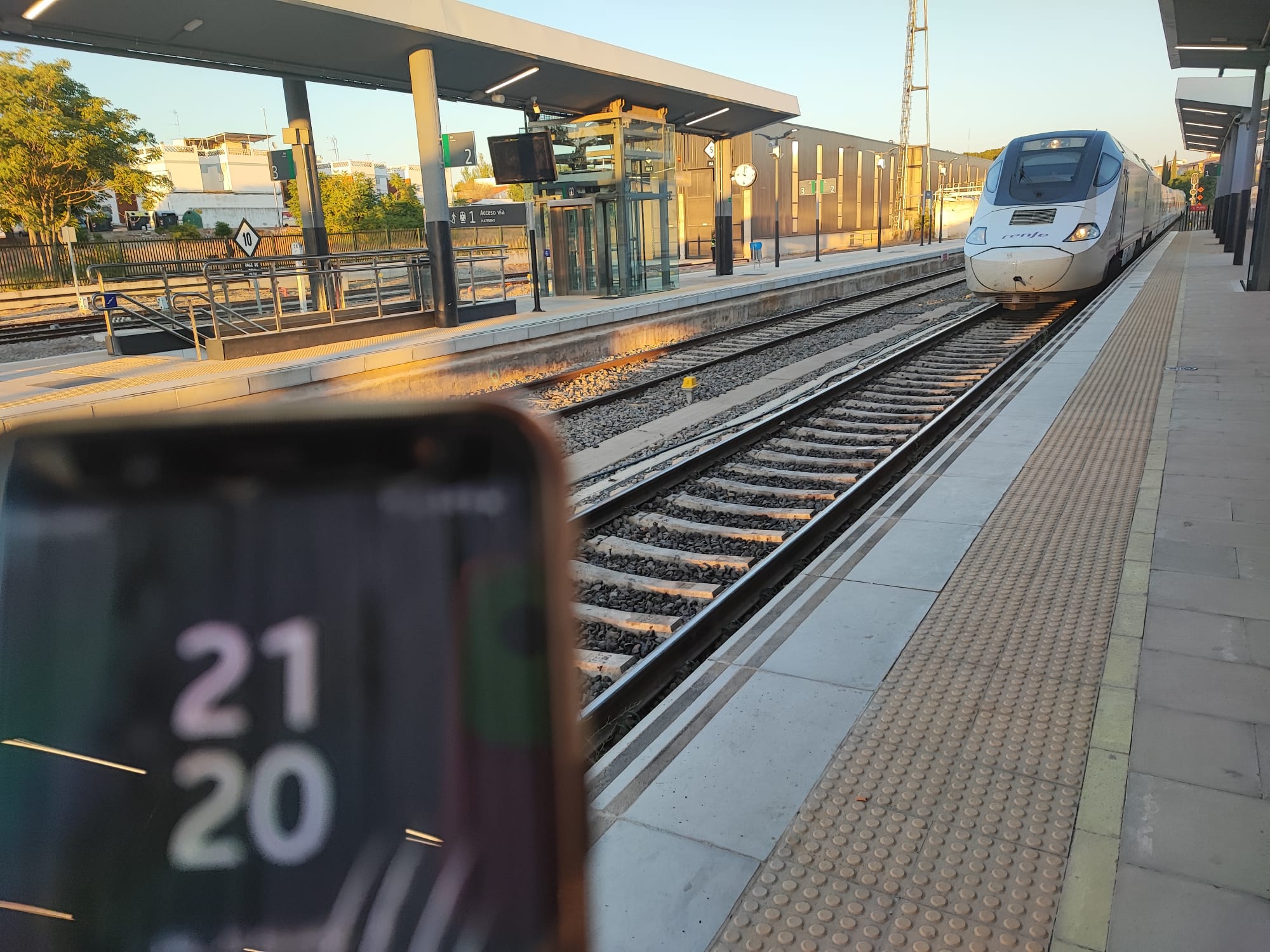 Llegada del tren a Badajoz