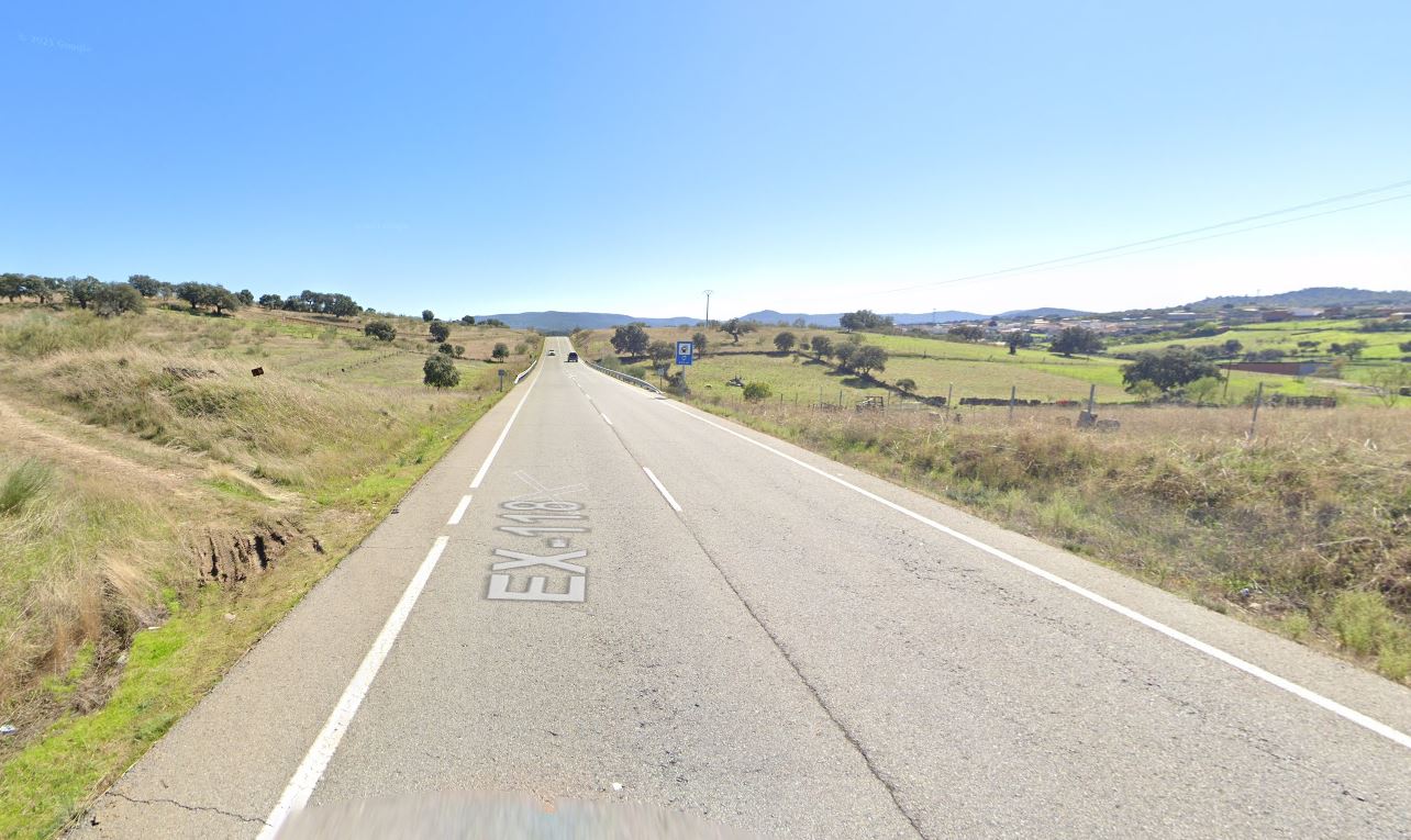 Carretera regional donde se produjo la salida de vía