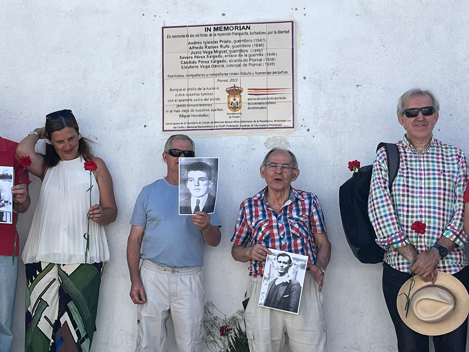 Homenaje a represaliados en Piornal