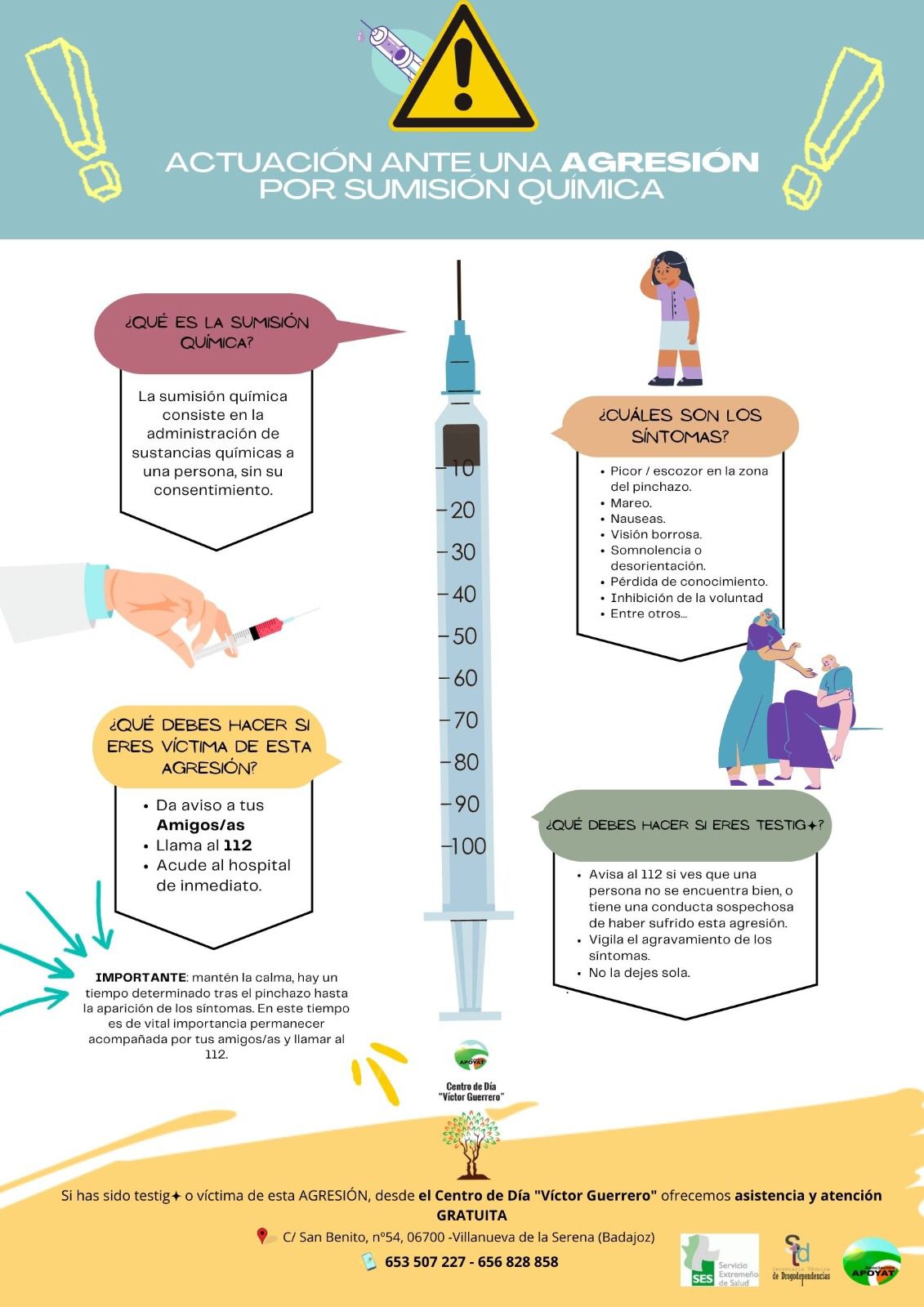 Infografía de Apoyat sobre pinchazos para sumisión química