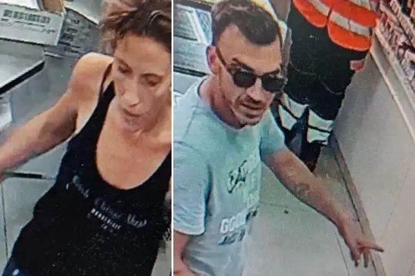 ​   Nélida Cristina Alves y Sidney Alberto Pereira, grabados por una cámara de seguridad  ​