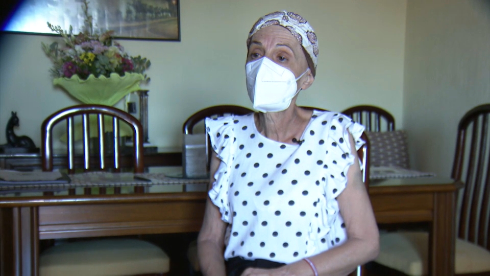 Juana Benitez, paciente con leucemia y vecina de Campillo de Llerena